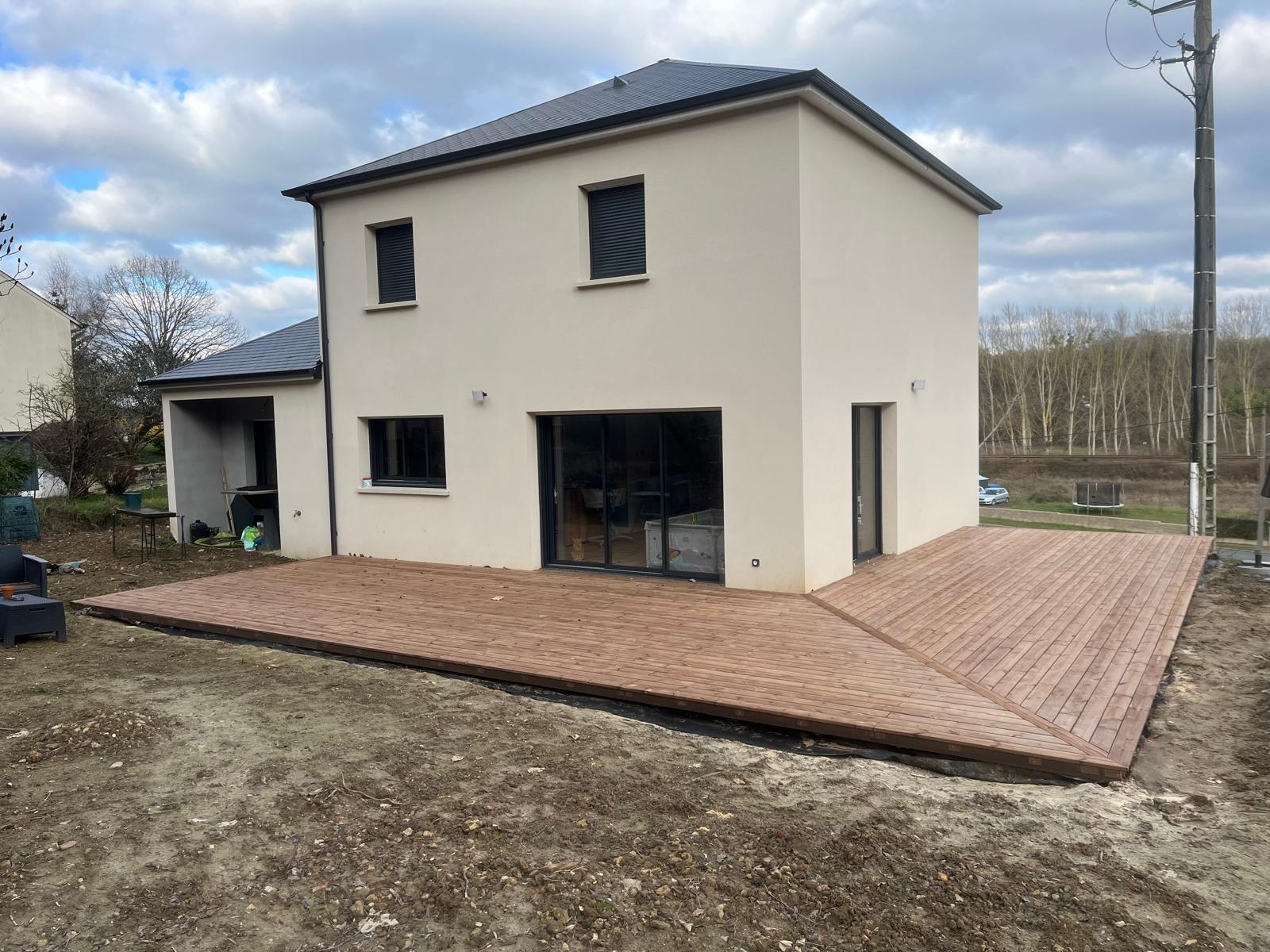 Terrasse bois en pin traité autoclave en Indre et Loire (37)